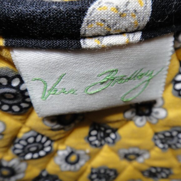 Vera Bradley Shoulder Bag Tote  YELLOW BIRD Quilted Cotton Purse - Picture 10 of 10